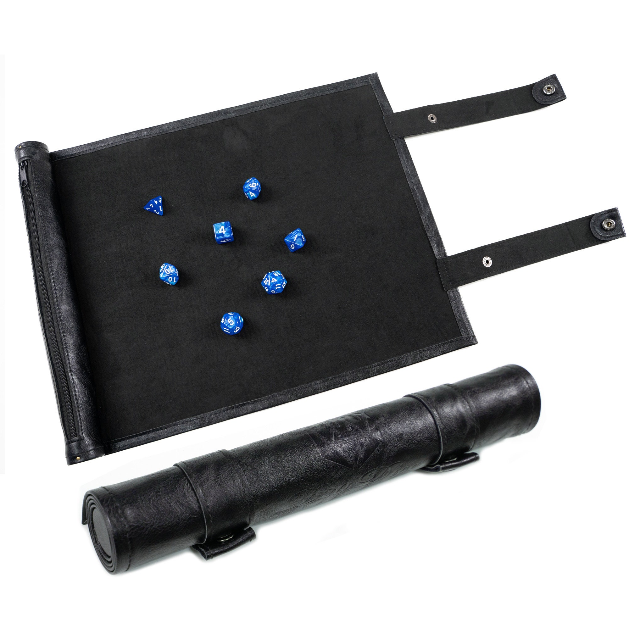 Large Scroll Dice Tray Rolling Mat with 7 Free Dices in Etsy