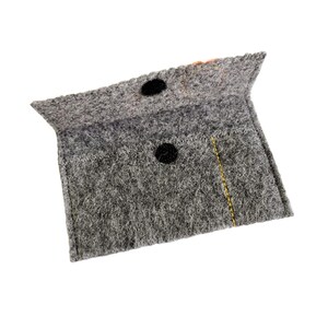 Gray Wool Felt Gift Card Holders with "Pop Flowers" immagine 18
