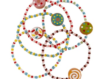 Donut Bracelet & Earring Collection – Sprinkle Charms for Kids, Teens, Adults – Sweet Treat Jewelry Gift