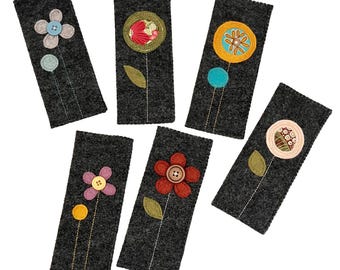 Handcrafted Felt Reader Cases – Unique Flower Designs
