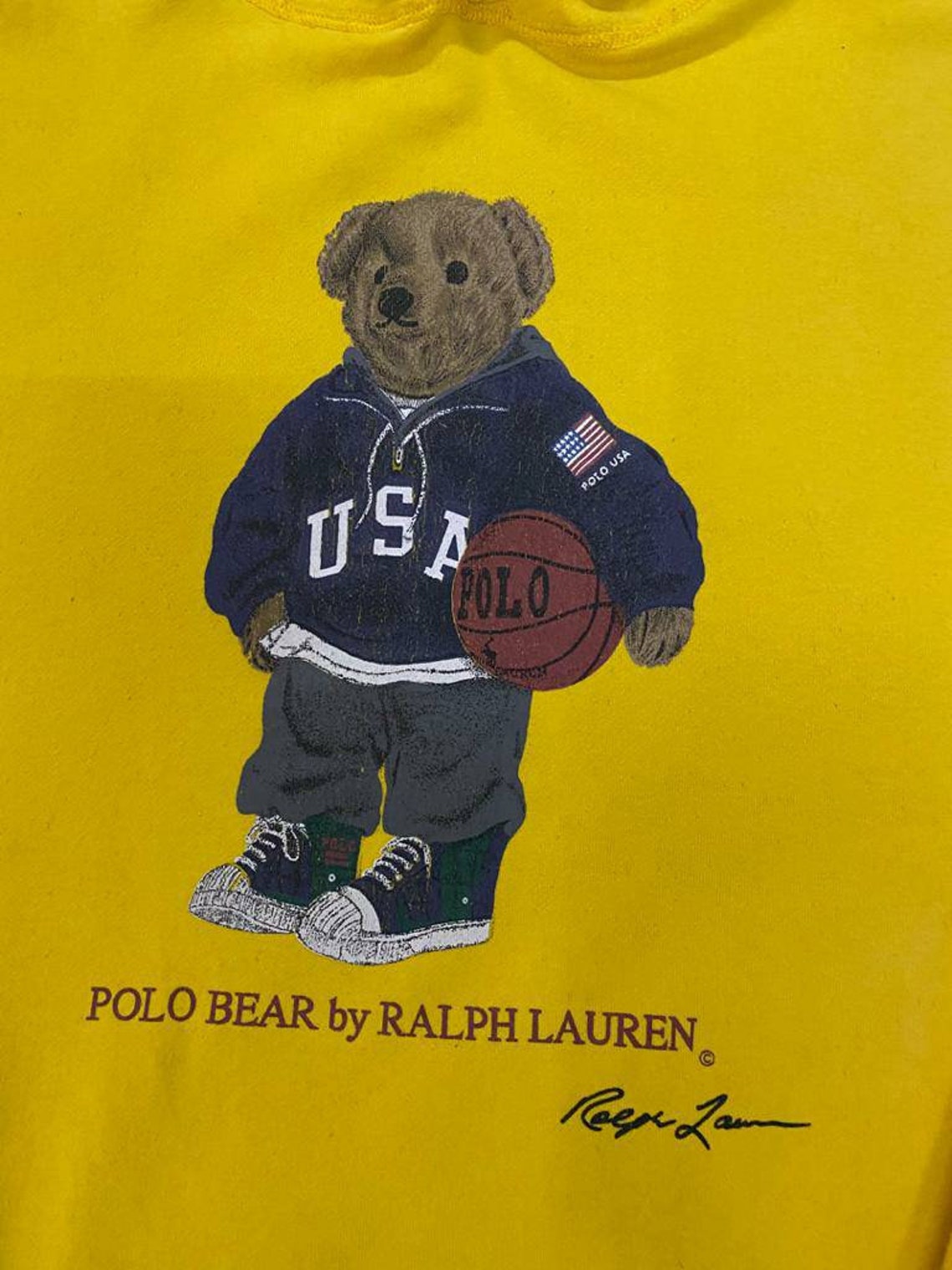 VtgRare 90s Polo Ralph Lauren/Polo Bear Hoddie | Etsy