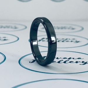 Hematite Ring (4mm wide) - Free UK Shipping