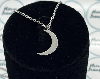 Moon Necklace, Celestial Necklace, Dainty Necklace