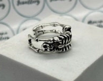 Adjustable Skeleton Ring, Gothic Ring