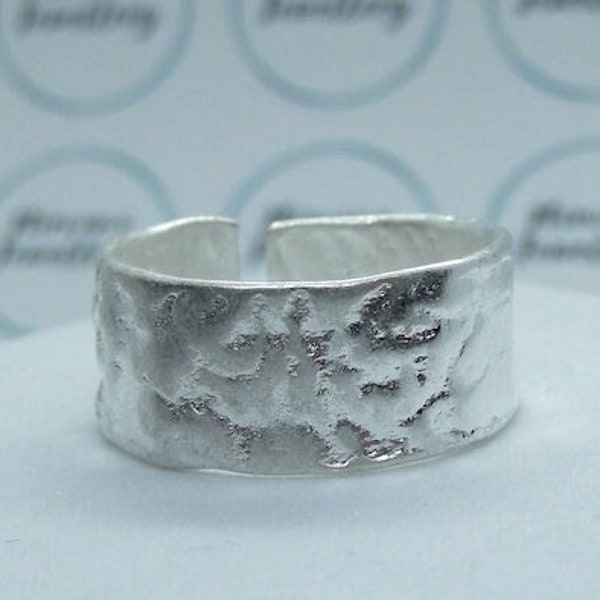 Adjustable Hammered Ring, Textured Ring