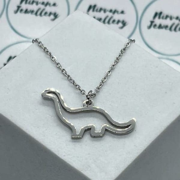 Collier dinosaure, collier délicat