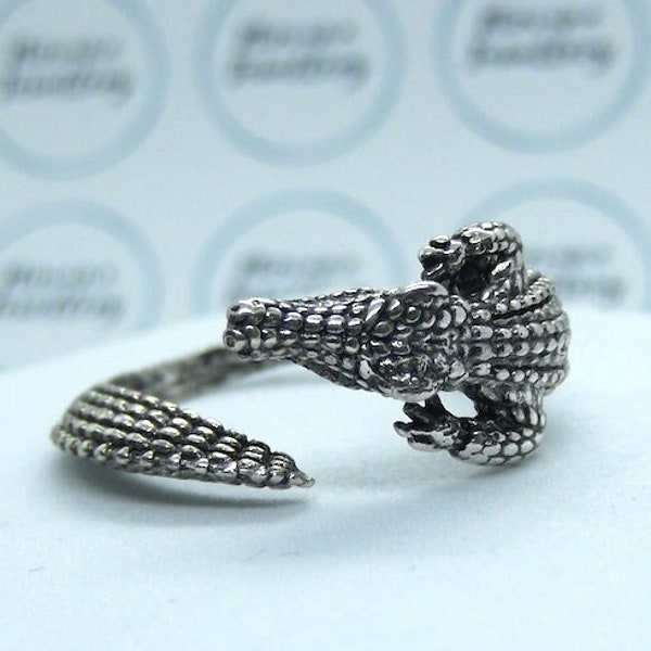 Adjustable Crocodile Ring, Alligator Ring