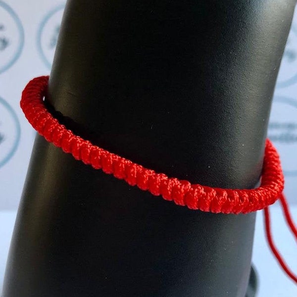 Lucky bracelet, Buddhist Bracelet, Tibetan Bracelet, Red Thread Bracelet, Red Cord Bracelet, Braided Bracelet, Eastern Buddha Style