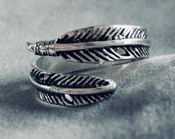 Adjustable Feather Ring