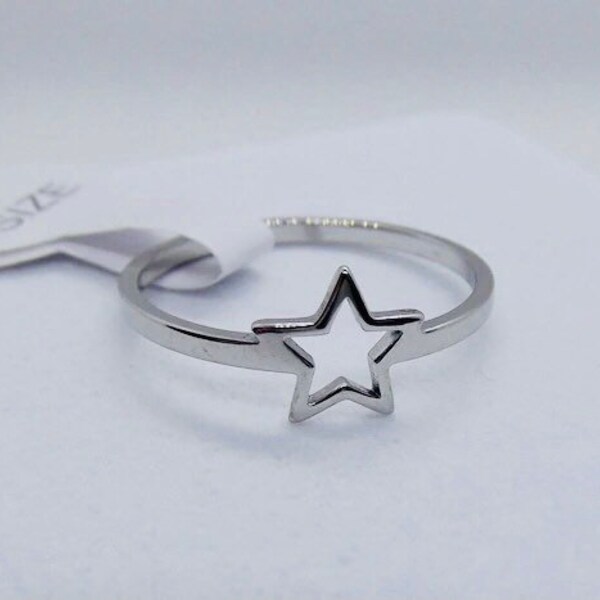 Zierlicher Stern Ring, Stapelbarer Stern Ring