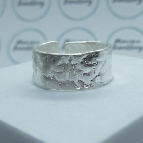 Adjustable Hammered Ring, Textured Ring