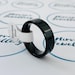Black Stainless Steel band ring (6mm wide) - Free UK Shipping