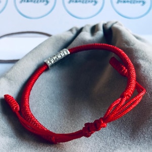 Buddhist Bracelet, Tibetan Bracelet, Thread Bracelet, Red Lucky Knots ...