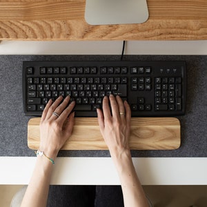 Wooden Wrist Rest, Keyboard Wrist Pad, Desk Organizer, New Job Gift for Boyfriend, Ergonomic Wrist Pad, Keyboard Rest, Desk Accessories