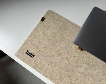 Felt Desk Mat, Personalized Desk Mat, Desk Decor Aesthetic, Desk Mat Cute, Custom Felt Desk Mat, Keyboard Pad, Large Desk Pad, Custom Gift