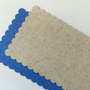 Felt Desk Mat, Scalloped Edges Desk Mat, Desktop Accessories, Large Mouse Pad, Aesthetic Desk Decor, Pastel Desk Mat, Work Bestie Gift image 2
