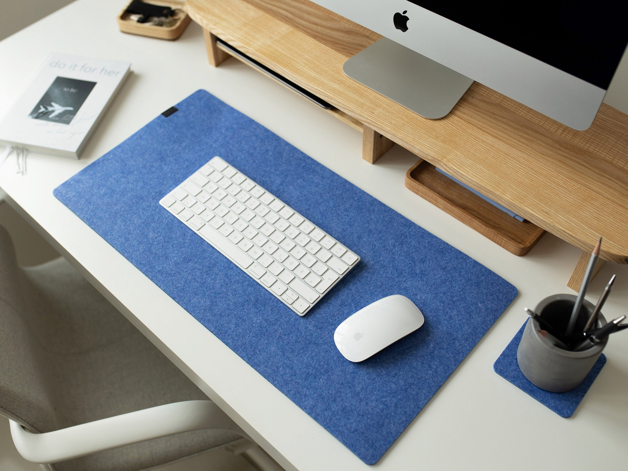 その他 Glovemade wool felt desk pad Desk Mat & Protector Pad - Merino Wool Felt | Grovemade®