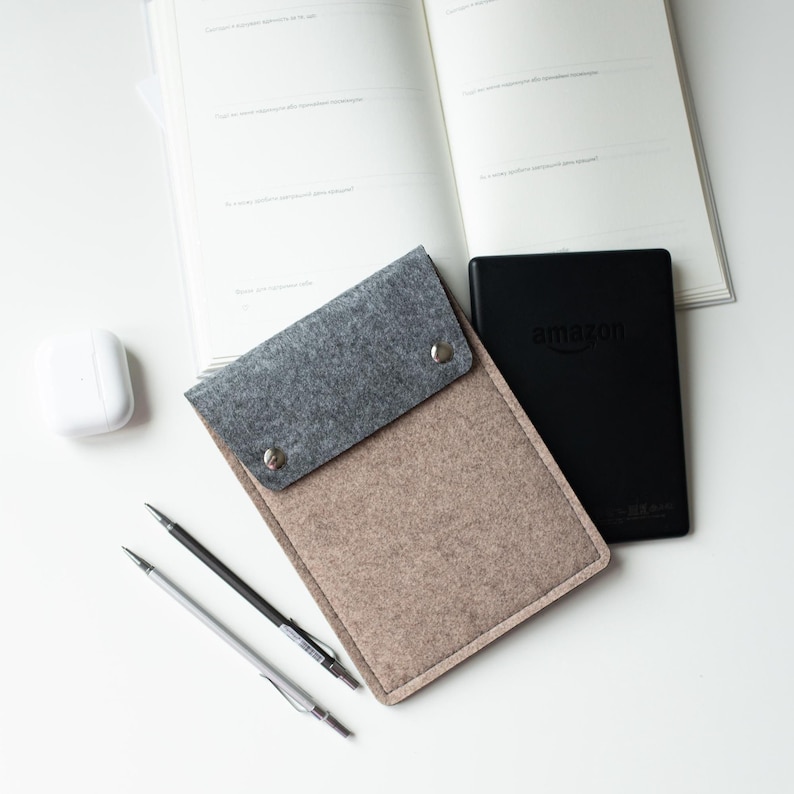 Kindle Sleeve, Cute Kindle Sleeve, Padded Kindle Case, Kindle Accessories, Kindle Cover, Ereader Accessories, Gift For Book Lovers image 8