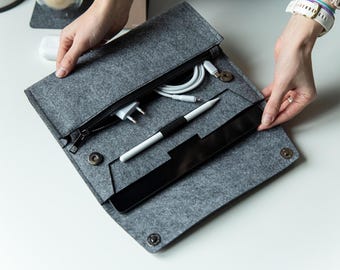 Supernote Case With Travel Bag Cords, Supernote Accessories, Supernote Manta Felt Case, Cable Organizer, Supernote Nomad, New Job Gifts