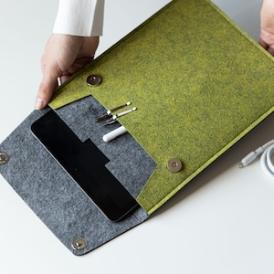 Hoes voor Remarkable Tablet, gewatteerde tablethoes, cover voor Remarkable Pure apparaat, groene hoes voor Remarkable Tablet, cadeau voor programmeur