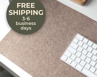 Desk Mat, Cute Felt Mousepad, Desk Decor For Women, Felt Desk Mat, Colorful Desk Mat, Cute Desk Accessories, Gift For Best Friend