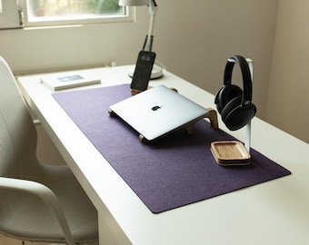 Large Desk Mat, Extra Large Desk Mat, Purple Desk Mat, Desk Accessories, Oversized Desk Mat, Work Bestie Gift
