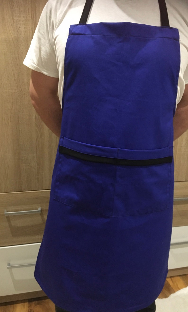 Handmade High Quality Royal blue colour bib apron! Handmade High Quality Royal blue colour bib apron!