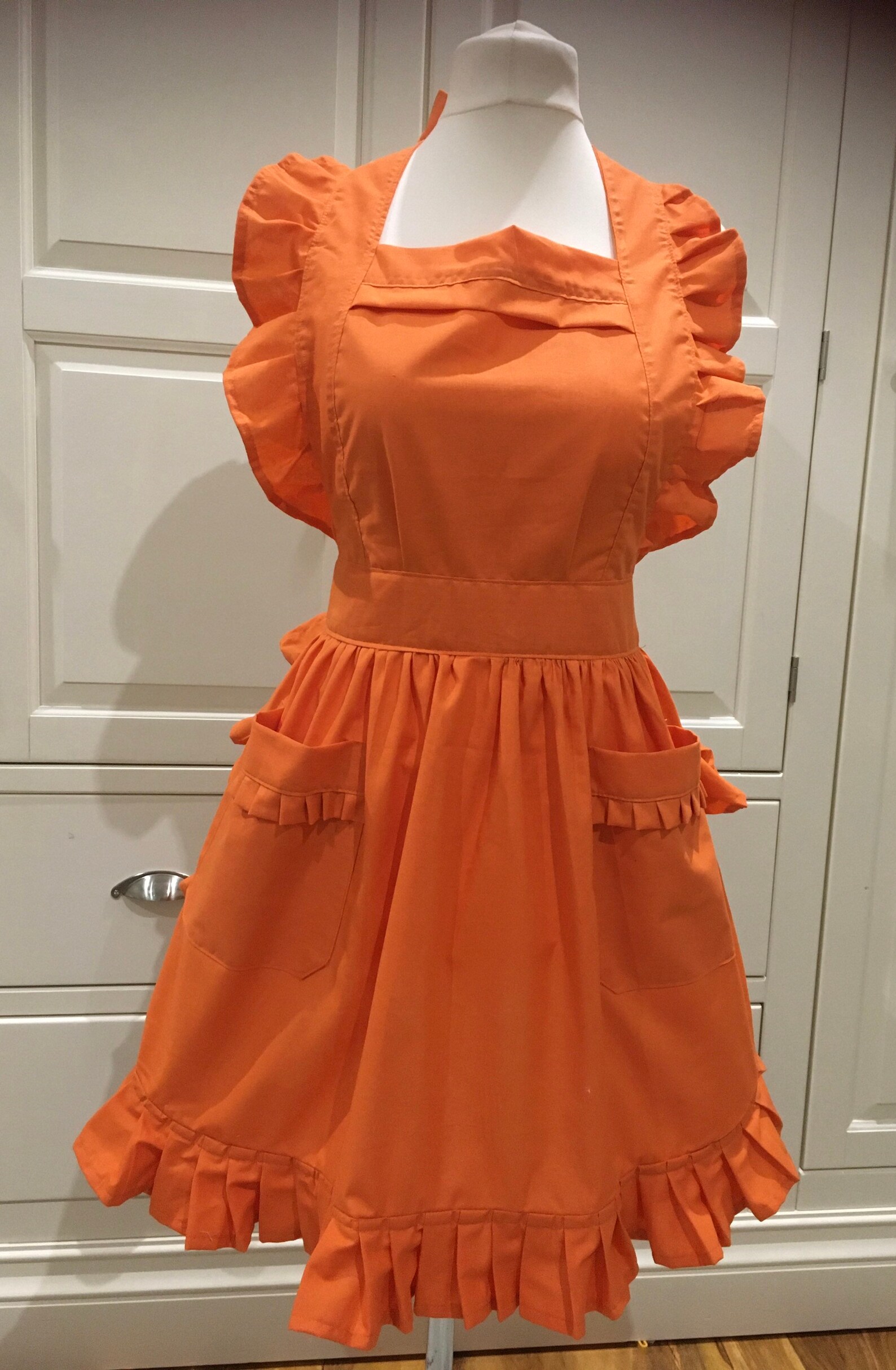 Handmade Made to Order Victorian Retro Style Vintage Orange Detailed ...