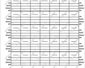 Plantilla de retrato reMarkable 2 / Diario de glucosa en sangre / Tinta electrónica / Rastreador de diabetes / Registro de control de glucosa en sangre