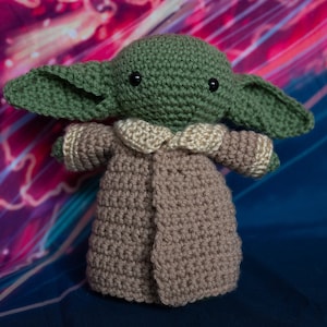 Virkad Baby Yoda Plysch bild 1