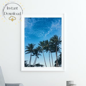 Palm Tree Print, Palm Tree Wall Art, Australia Printable, Australia Palm Trees, Trees Printable, Nature Wall Art, Digital Download