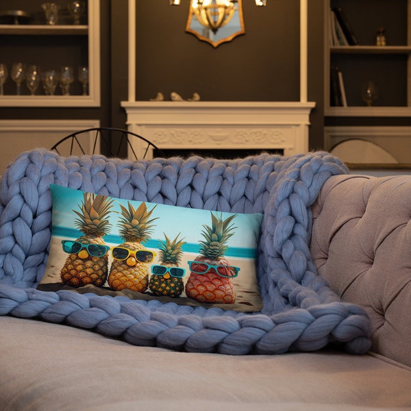 Coussin premium (Ananas Family en vacances)