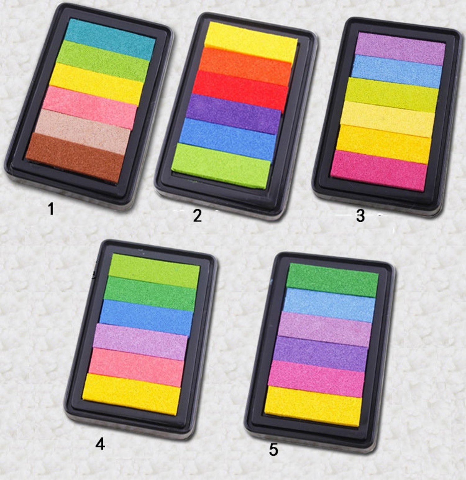 Rainbow Ink Pad 6Color Ink Pad Ink MultiColor Ink Pad Etsy