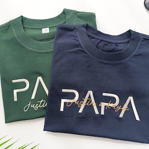 Dad Personalized with Name Tshirt,Expecting Dad Announcement,Father&#39;s Day,Father T-Shirt Gift,Best Dad