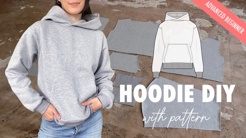 Woman's Hoodie Beginner Friendly PDF Sewing Pattern (english and French ...
