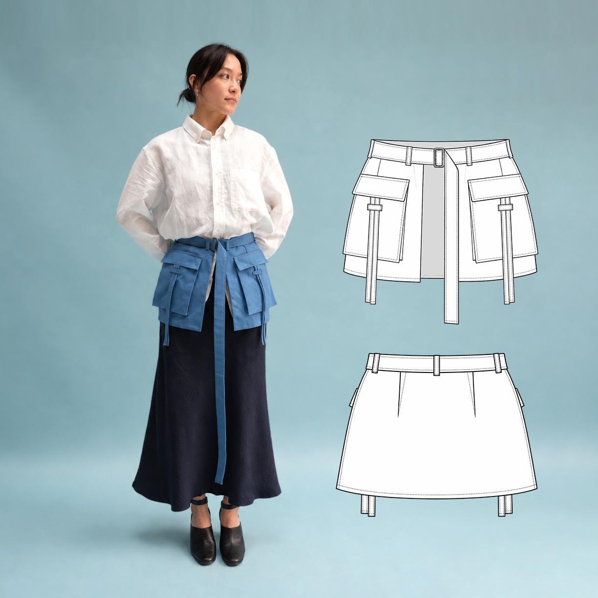 Apron Skirt - Etsy
