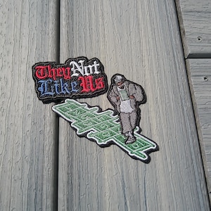 Artist Inspired &quot;They Not Like Us&quot; Iron on Patches