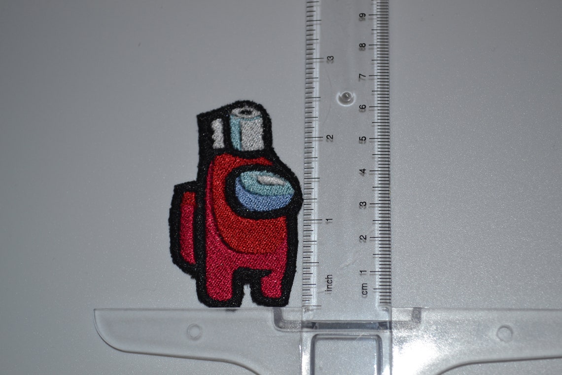 Among Us Crewmate w/Toilet Paper Hat Ironon Patches Etsy