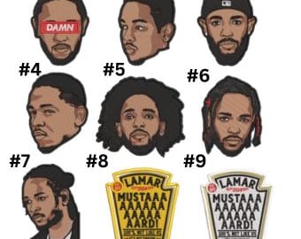 Art Inspired Mustaaard Iron-on Patches