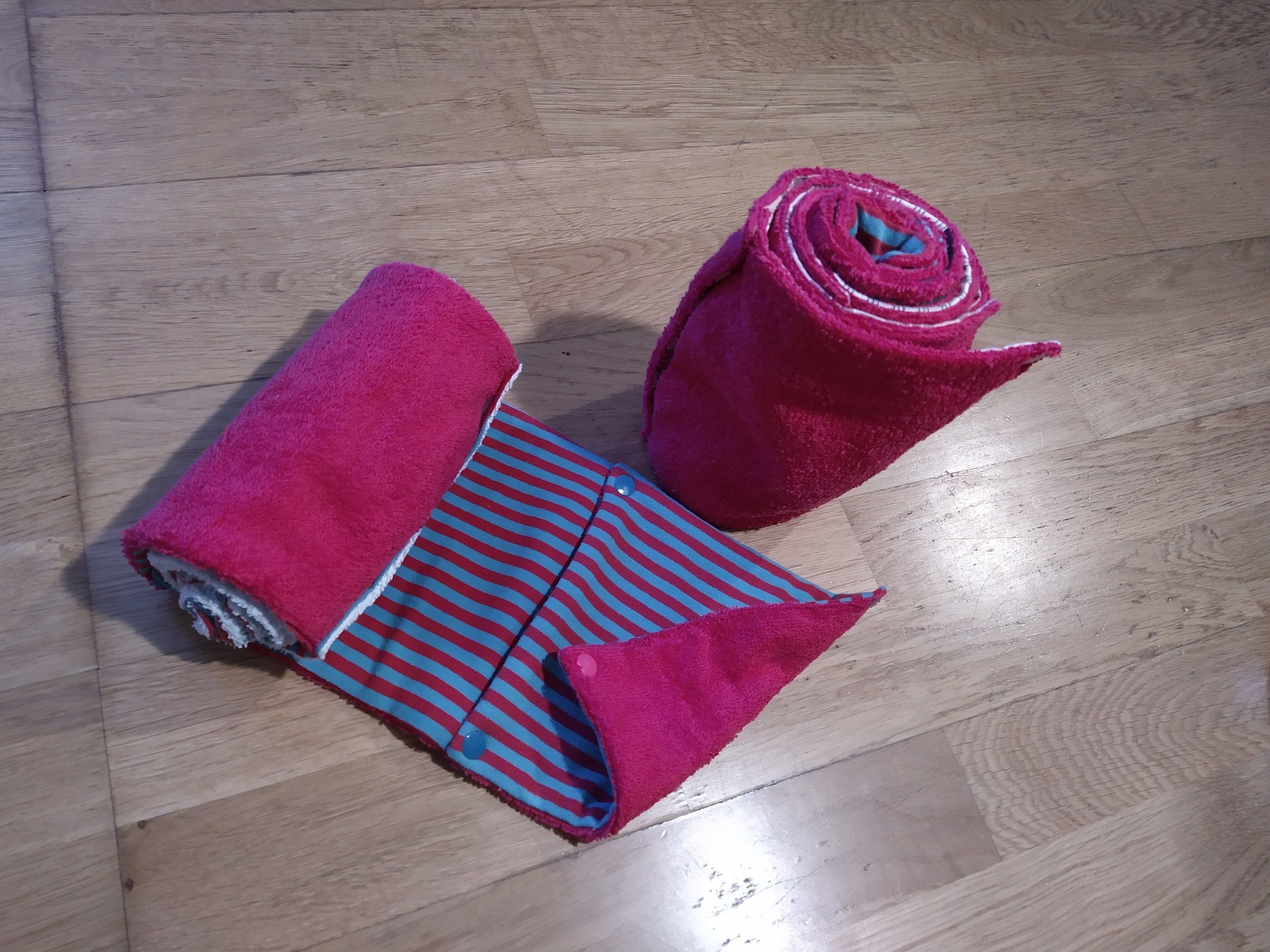 Essuie-Tout Lavable/8 Lingettes Coton Double Face avec Pressions