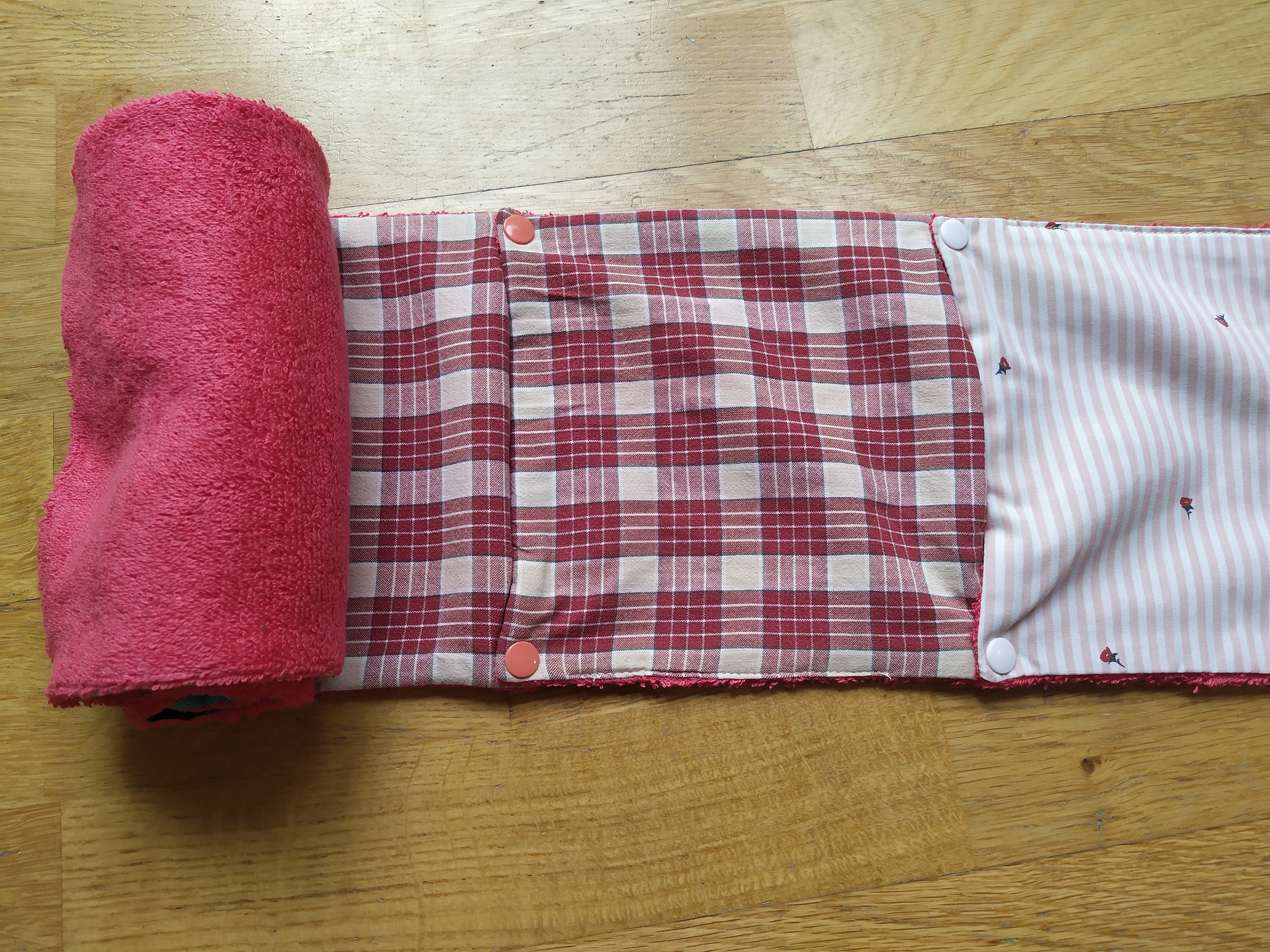 Essuie-Tout Lavable/8 Lingettes Coton Double Face avec Pressions