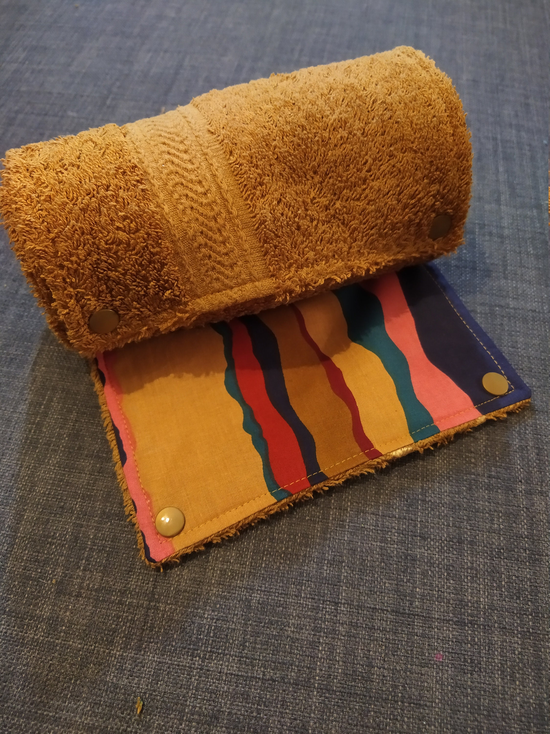 Essuie-Tout Lavable/8 Lingettes Coton Double Face avec Pressions