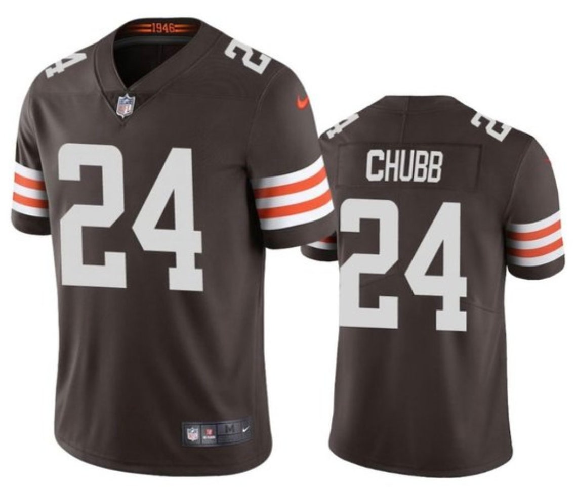 Nick Chubb 24 Jersey Cleveland Browns Any Size | Etsy