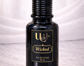 Perfume de lujo en spray 50 ml / Wicked / Eau de Parfum de larga duración / Fragancia atrevida para hombre / Regalo para él