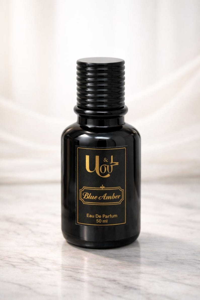 Perfume de lujo en spray 50 ml / Ámbar azul / Perfume unisex de lujo ámbar imagen 1