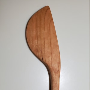 Hand Carved Cherry Wooden Spatula
