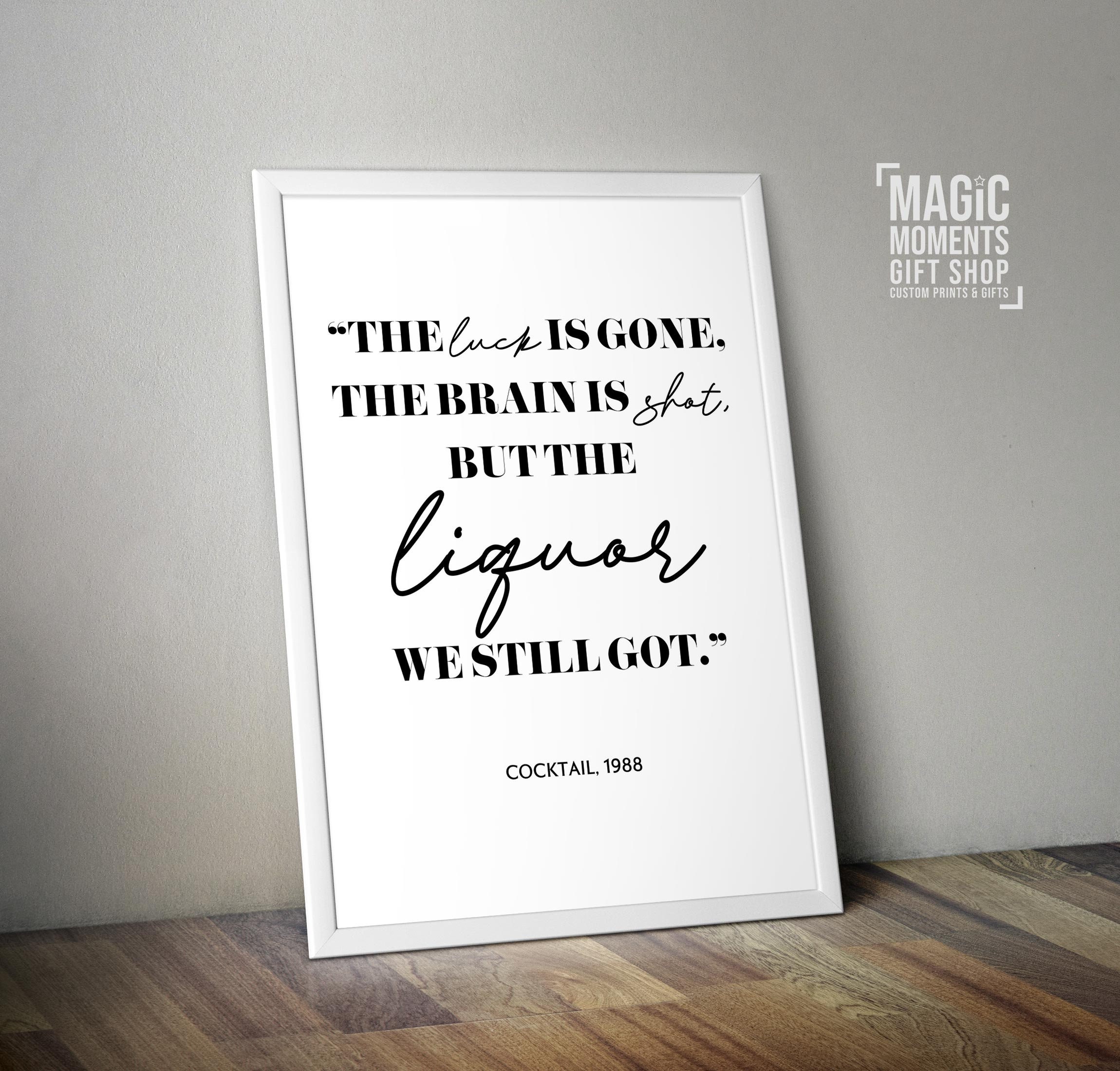 MOVIE QUOTE Wall Art Print Wall Art Custom Movie Quote Etsy