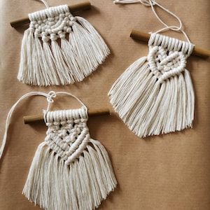 Minis de macramé / Decoración de espejo retrovisor