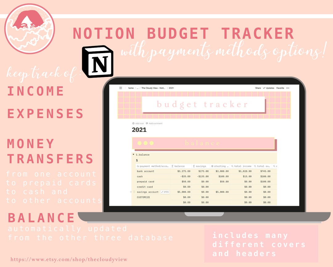 Notion Budget Template Aesthetic notion-budget-template-aesthetic