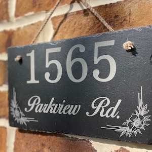 Large slate address sign, wedding gift, farmhouse, country, rustic, decor, outdoor,